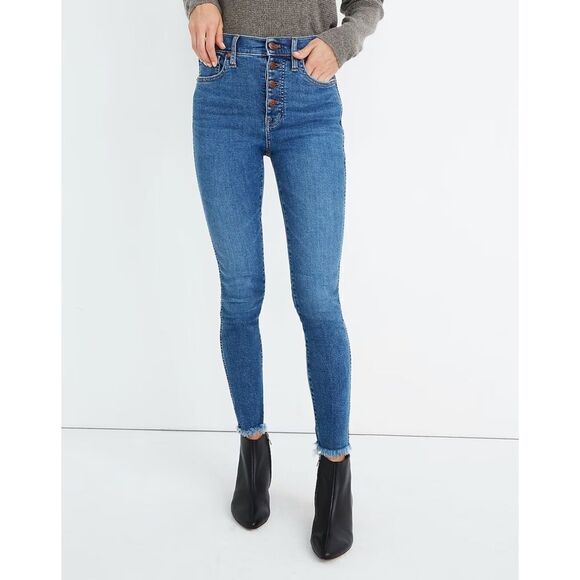 Madewell | 10” High-Rise Skinny in Mackey Wash, Size 25 - Picture 1 of 9